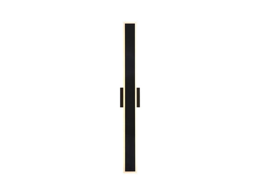 Golden - 4072-OWL36 SNB - LED Outdoor Wall Sconce - Obsidian - Sand Black
