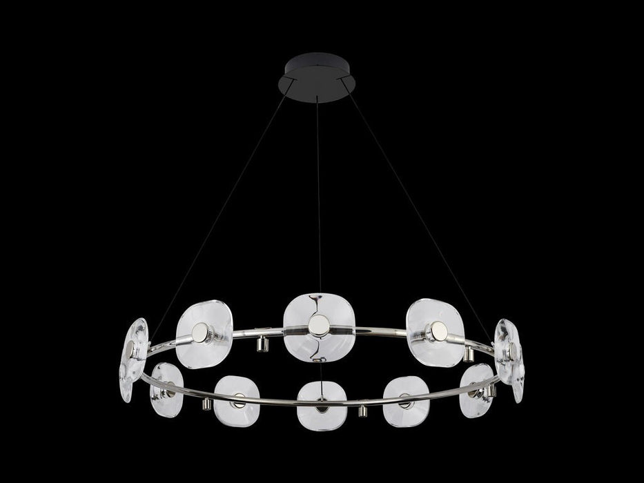 Golden - 5028-12 CH - LED Chandelier - Celestia - Chrome