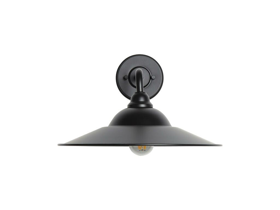 Golden - 5096-OWL15 BLK-BLK - One Light Wall Sconce - Croma - Matte Black