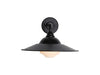 Golden - 5096-OWL15 BLK-BLK-WB - One Light Wall Sconce - Croma - Matte Black