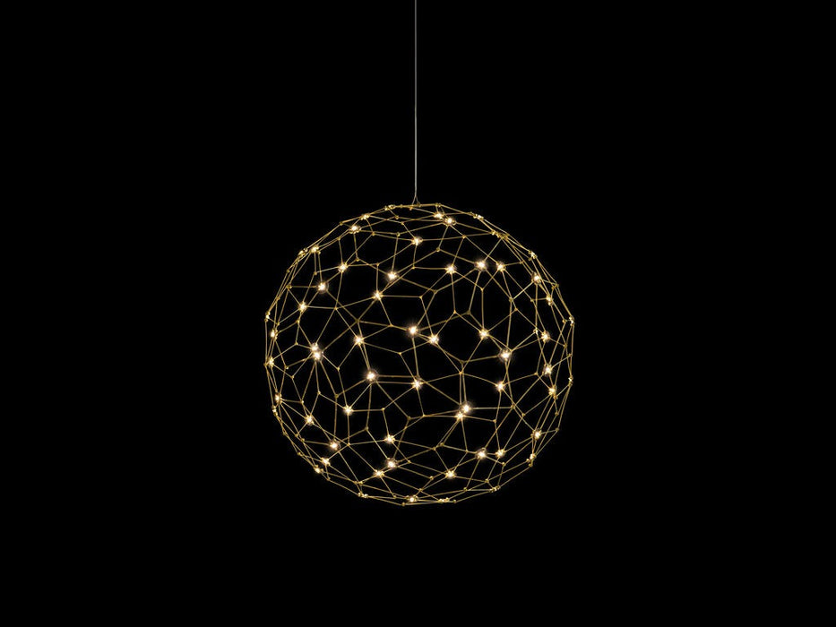 Golden - 5462-16 NBS - LED Pendant - Spheris - Natural Brass