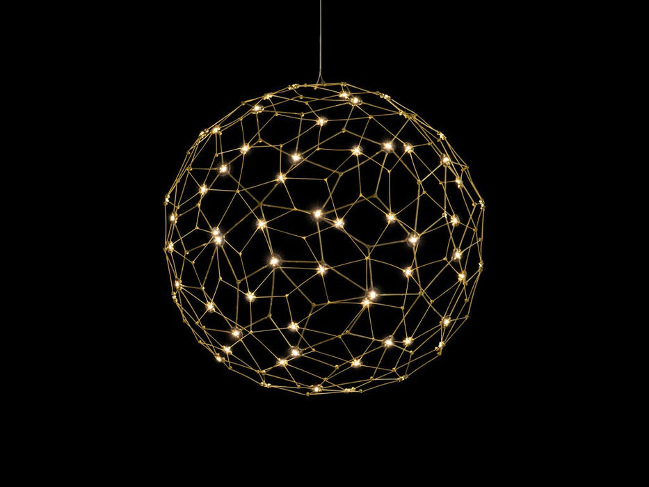 Golden - 5462-24 NBS - LED Pendant - Spheris - Natural Brass