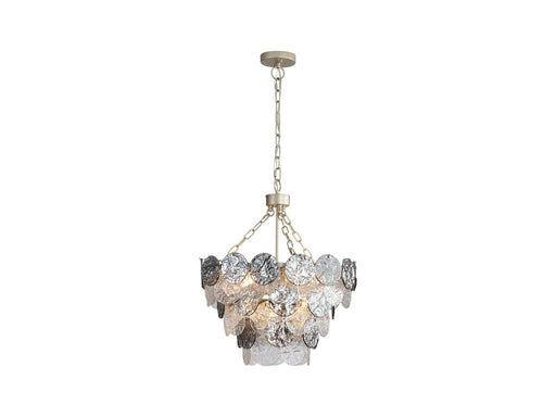 Cascada Eight Light Pendant Aegean Silver