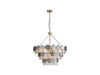 Golden - 6007-27 AGS-SPG - 11 Light Pendant - Cascada - Aegean Silver
