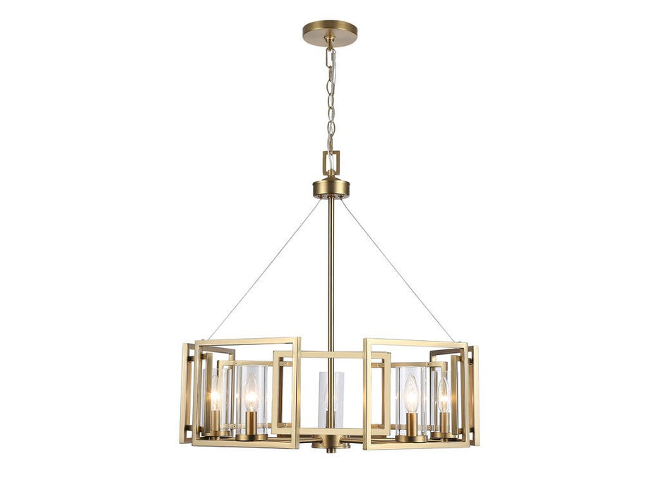 Golden - 6068-5 BCB - Five Light Chandelier - Marco - Brushed Champagne Bronze