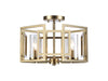 Golden - 6068-FM BCB - Four Light Flush Mount - Marco - Brushed Champagne Bronze
