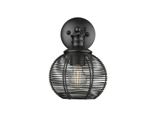 Calypso One Light Wall Sconce Matte Black