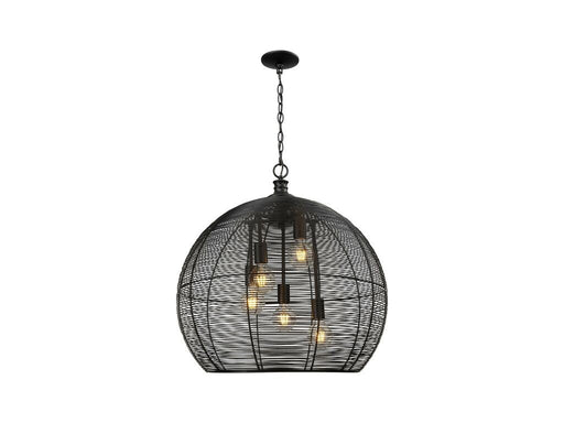 Calypso Five Light Pendant Matte Black