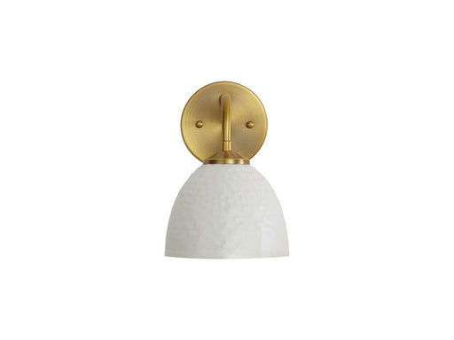 Shepard One Light Wall Sconce Modern Brass
