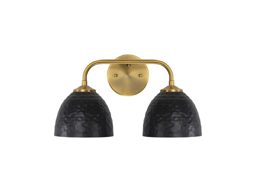 Shepard Two Light Vanity Modern Brass
