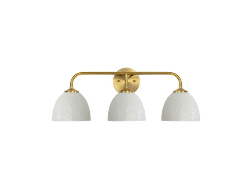 Golden - 6950-BA3 MBS-WHT - Three Light Vanity - Shepard - Modern Brass