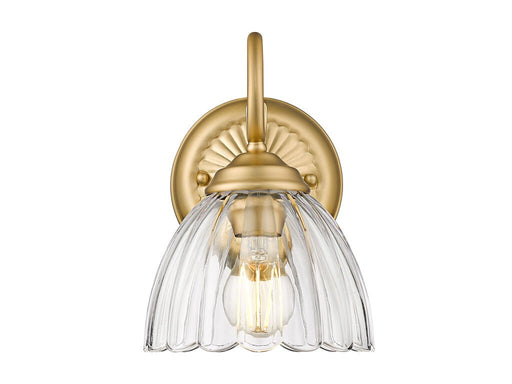 Golden - 6952-1W BCB-CLR - One Light Wall Sconce - Audra - Brushed Champagne Bronze