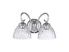 Golden - 6952-BA2 CH-CLR - Two Light Vanity - Audra - Chrome