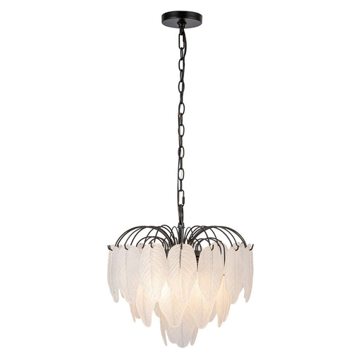 Alessia Four Light Pendant Black