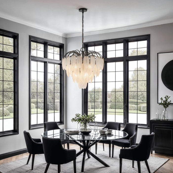 Artcraft - AC11781BK - Ten Light Chandelier - Alessia - Black