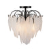 Artcraft - AC11785BK - Four Light Semi Flush Mount - Alessia - Black