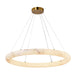Artcraft - AC7470BR - LED Chandelier - Camila - Brushed Brass