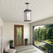 Artcraft - AC9275BK - Three Light Outdoor Pendant - Estate - Black, Brass