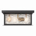 Artcraft - AC9276BK - Three Light Outdoor Flush Mount - Estate - Black, Brass