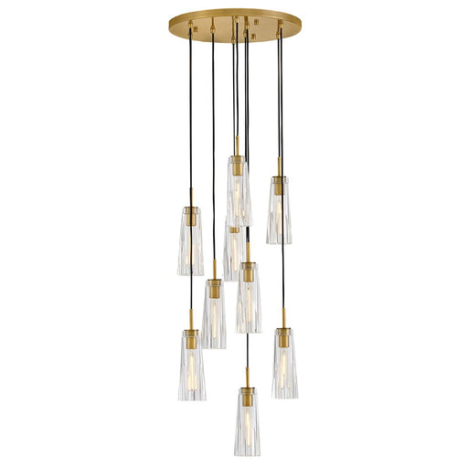 Cosette LED Pendant Heritage Brass