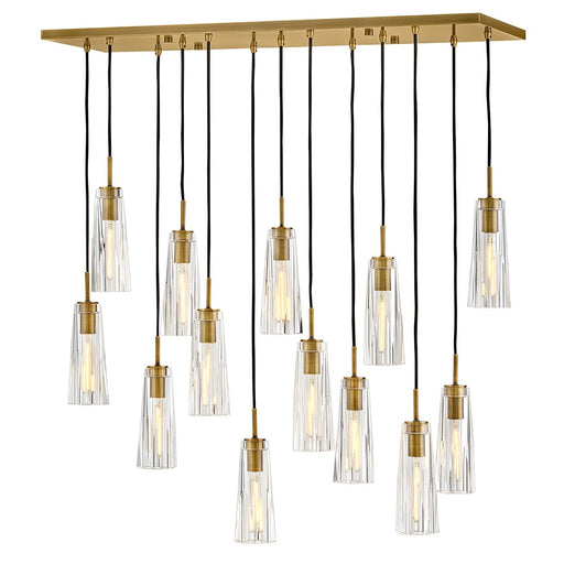 Cosette LED Linear Heritage Brass