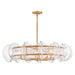 Fredrick Ramond - FR41926DA - LED Chandelier - Seraphina - Distressed Brass