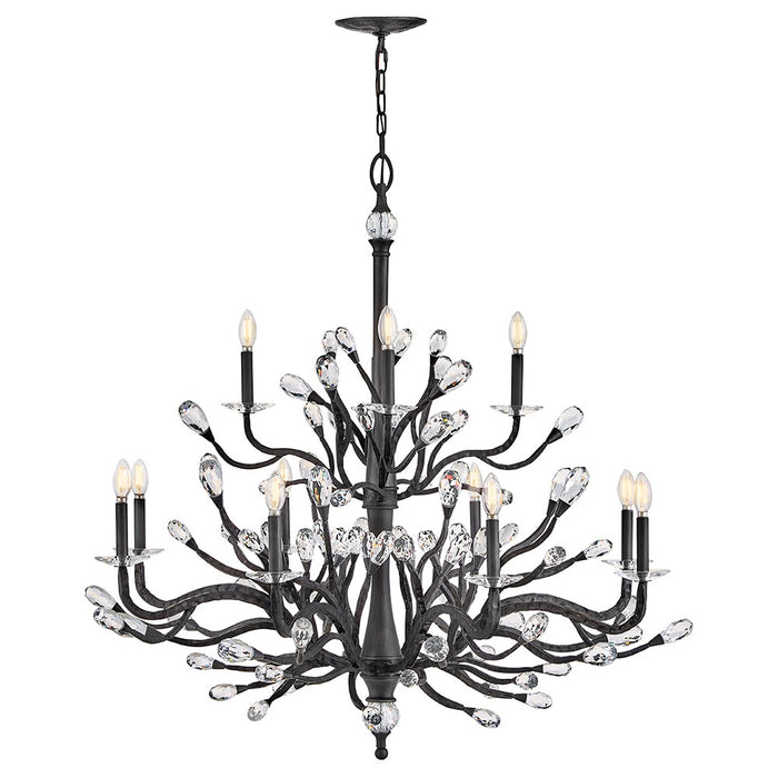 Fredrick Ramond - FR46810BGR - LED Chandelier - Eve - Brushed Graphite