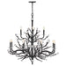 Fredrick Ramond - FR46810BGR - LED Chandelier - Eve - Brushed Graphite
