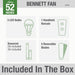 Bennett 52" Ceiling Fan-Fans-Hunter-Lighting Design Store