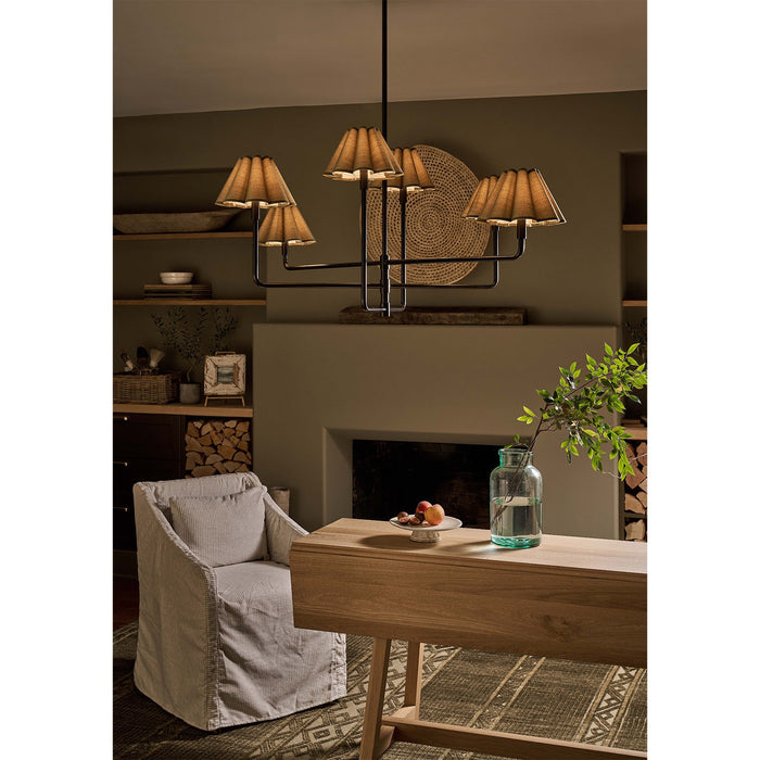 Polly Six Light Chandelier-Large Chandeliers-Regina Andrew-Lighting Design Store