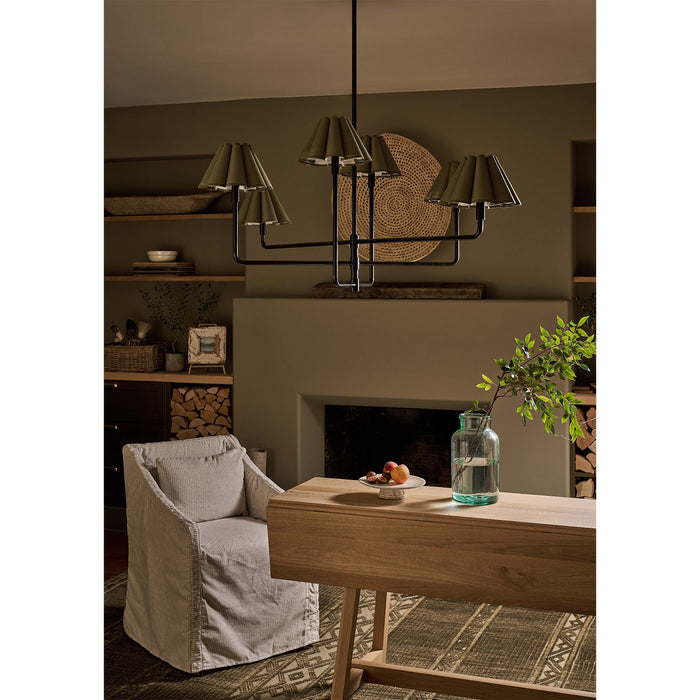 Polly Six Light Chandelier-Large Chandeliers-Regina Andrew-Lighting Design Store