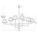 Polly Six Light Chandelier-Large Chandeliers-Regina Andrew-Lighting Design Store