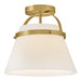 Lark - 83051LCB - LED Semi-Flush Mount - Tori - Lacquered Brass