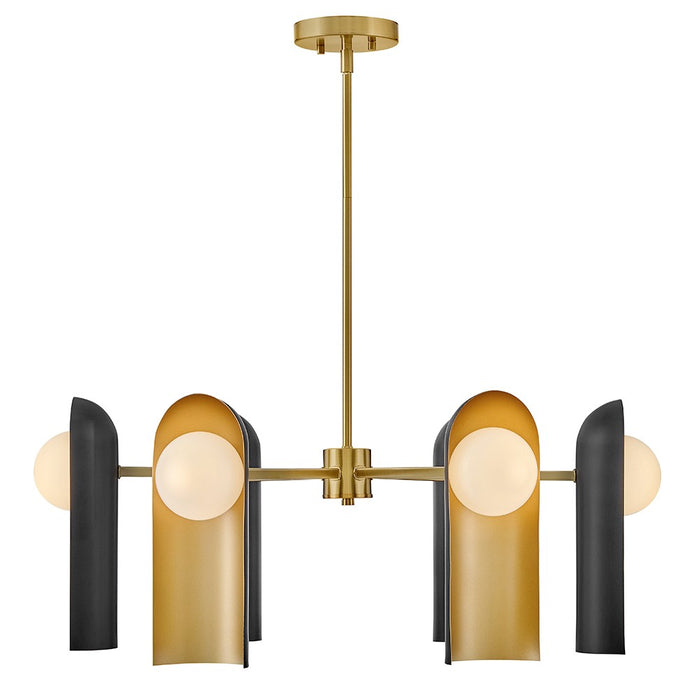 Lark - 84236LCB-BK - LED Chandelier - Zuri - Lacquered Brass