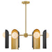 Lark - 84236LCB-BK - LED Chandelier - Zuri - Lacquered Brass