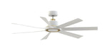 Fanimation - FPD7060MWBS - 60 Inches Ceiling Fan - Lenzi - Matte White w/Brushed Satin Brass