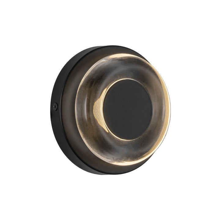 Kuzco Lighting - WS97204-BK/CL - LED Wall Sconce - Stephord - Black/Clear Glass