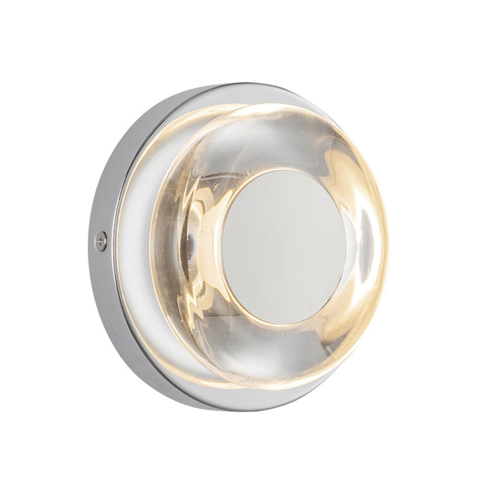 Kuzco Lighting - WS97204-CH/CL - LED Wall Sconce - Stephord - Chrome/Clear Glass