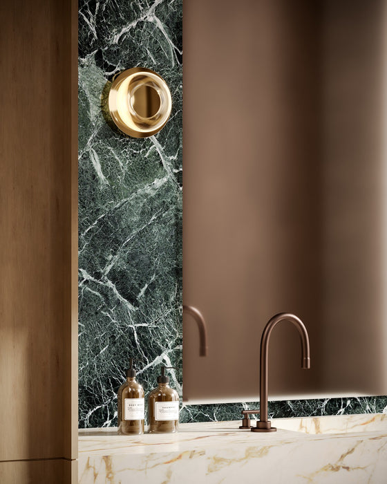 Kuzco Lighting - WS97204-MRB/CL - LED Wall Sconce - Stephord - Metallic Brass/Clear Glass