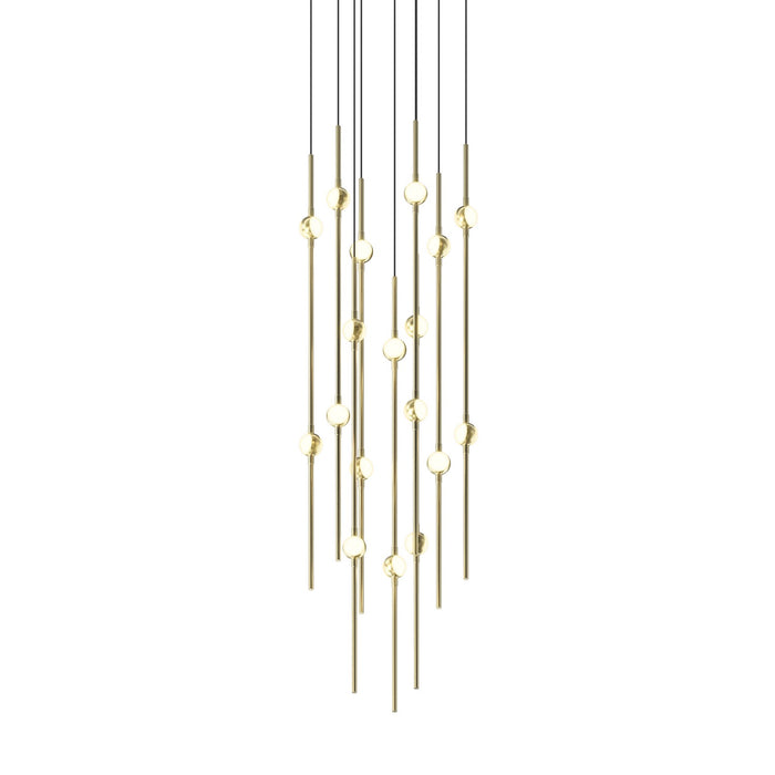 Sonneman - 2012.38W-27 - LED Pendant - Constellation - Satin Brass