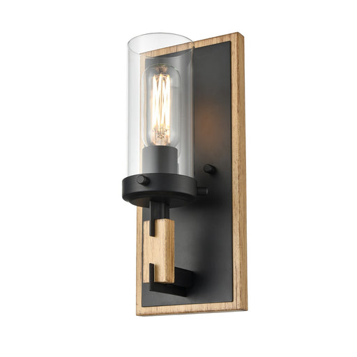 DVI Lighting - DVP38601EB+NW-CL - Wall Sconce - Okanagan - Ebony