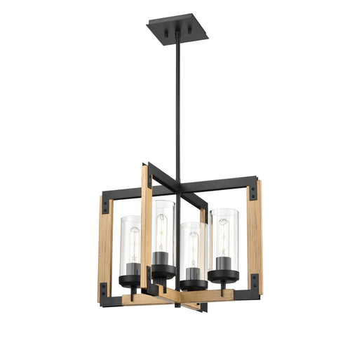 Okanagan Four Light Pendant Ebony