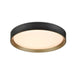 DVI Lighting - DVP40238GD+MB-5CCT - LED Flush Mount - Hudson - Gold/Matte Black
