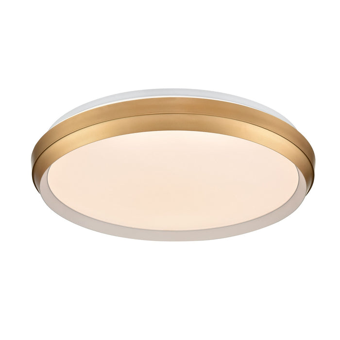 DVI Lighting - DVP42148MW+GD-5CCT - LED Flush Mount - Labrador - Matte White/Gold