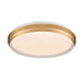 DVI Lighting - DVP42148MW+GD-5CCT - LED Flush Mount - Labrador - Matte White/Gold