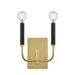 DVI Lighting - DVP44099MF+PSB - Two Light Wall Sconce - Olivia - Multiple/Painted Satin Brass