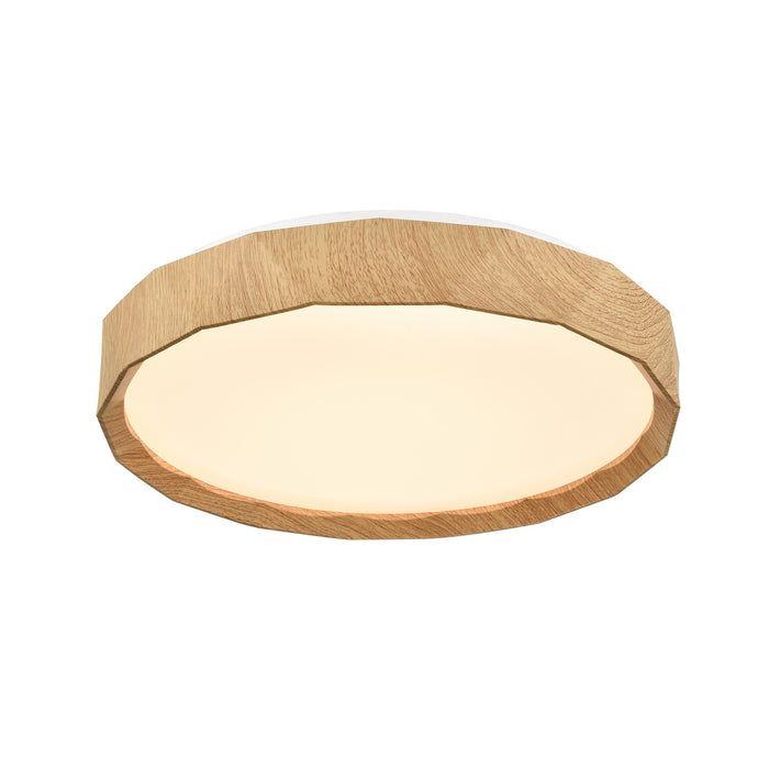 DVI Lighting - DVP44138NW-5CCT - LED Flush Mount - Dawson - Natural Wood