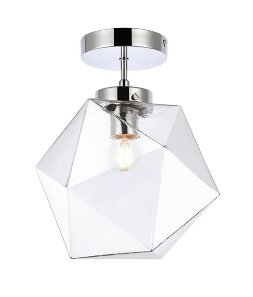 Elegant Lighting - LD2346C - One Light Flush Mount - Lawrence - Chrome