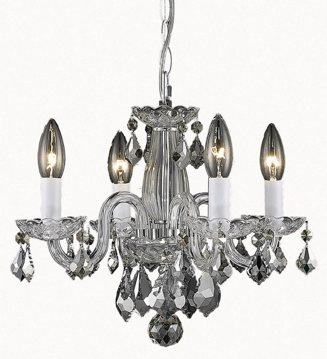 Elegant Lighting - LD7804D15C - Four Light Pendant - Azalea - Chrome