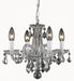 Elegant Lighting - LD7804D15C - Four Light Pendant - Azalea - Chrome